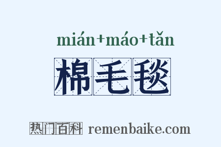棉毛毯是什么意思的图片